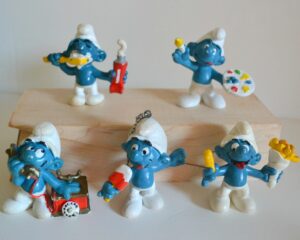 smurfs 80s toys