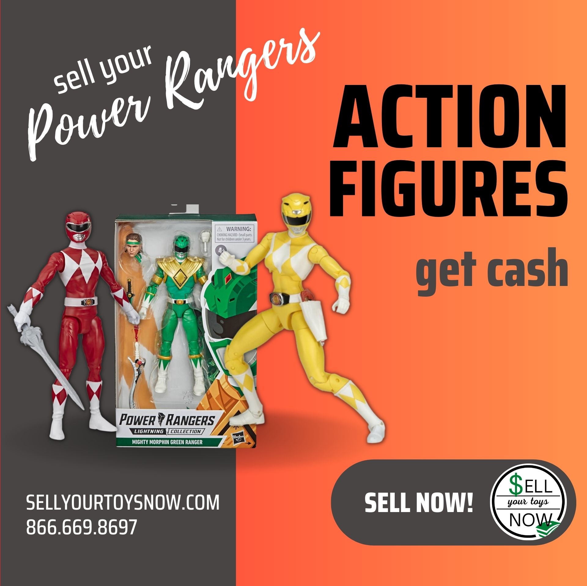 We Buy Power Rangers Action Figures And Collections - Sell Your Toys Now