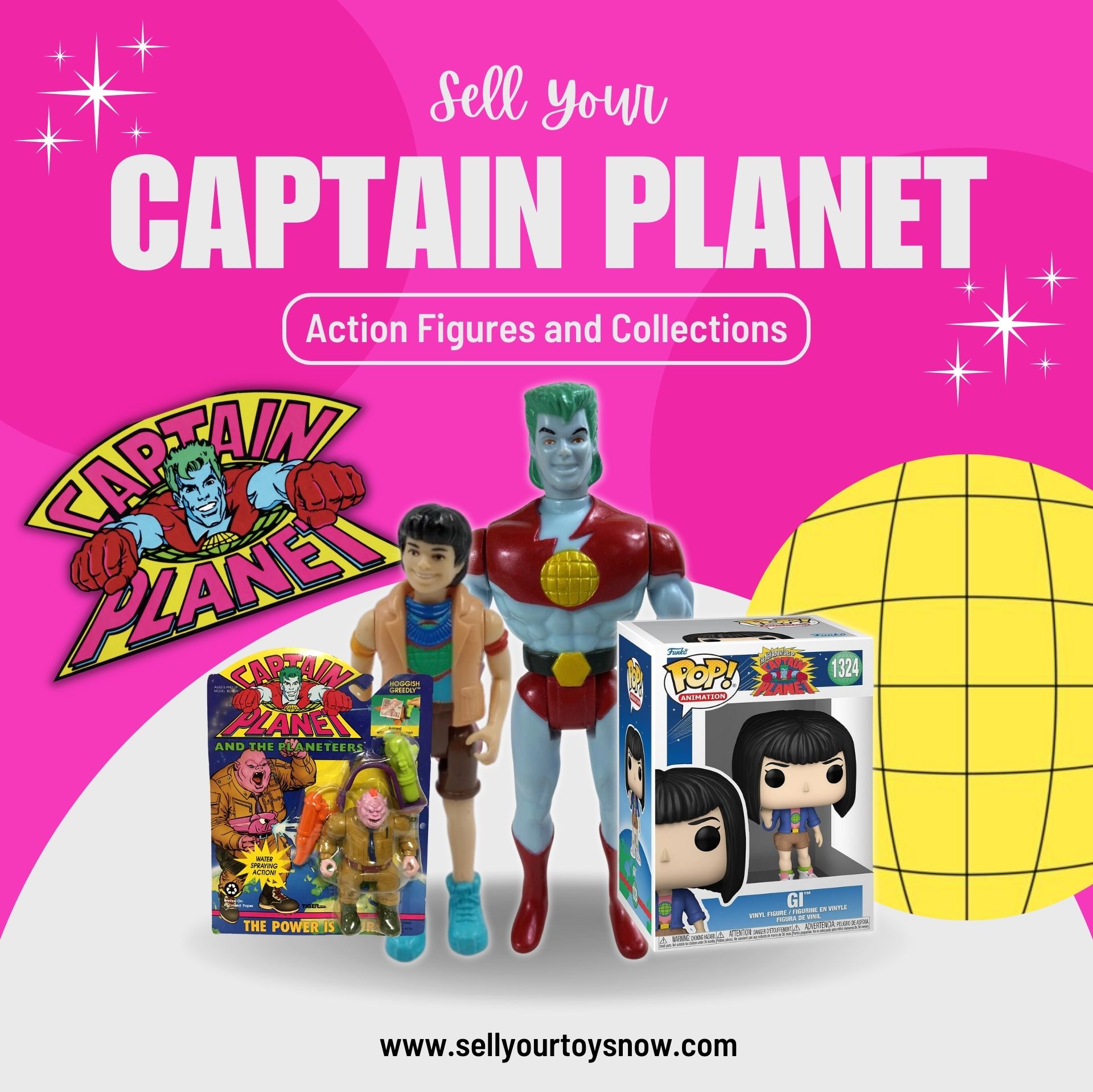 We Buy Captain Planet Action Figures And Collections - Sell Your Toys Now