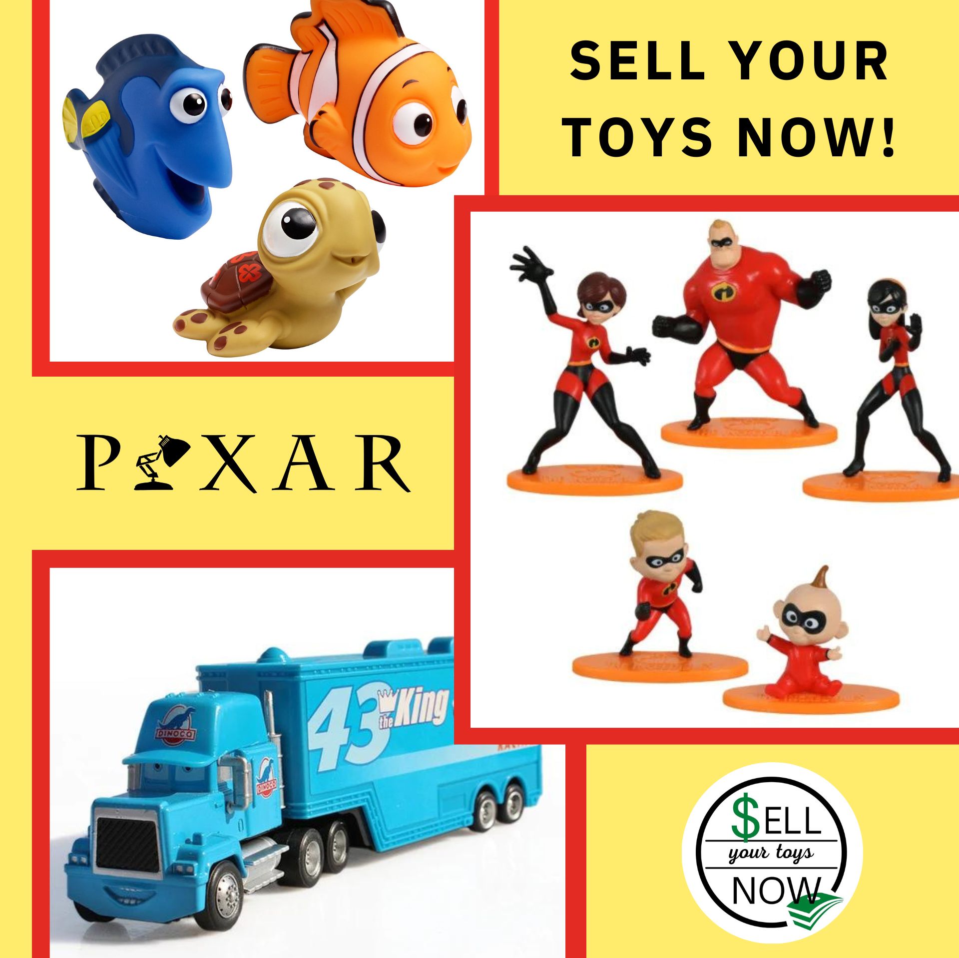 We Buy Disney Pixar Toys And Collections - Sell Your Toys Now