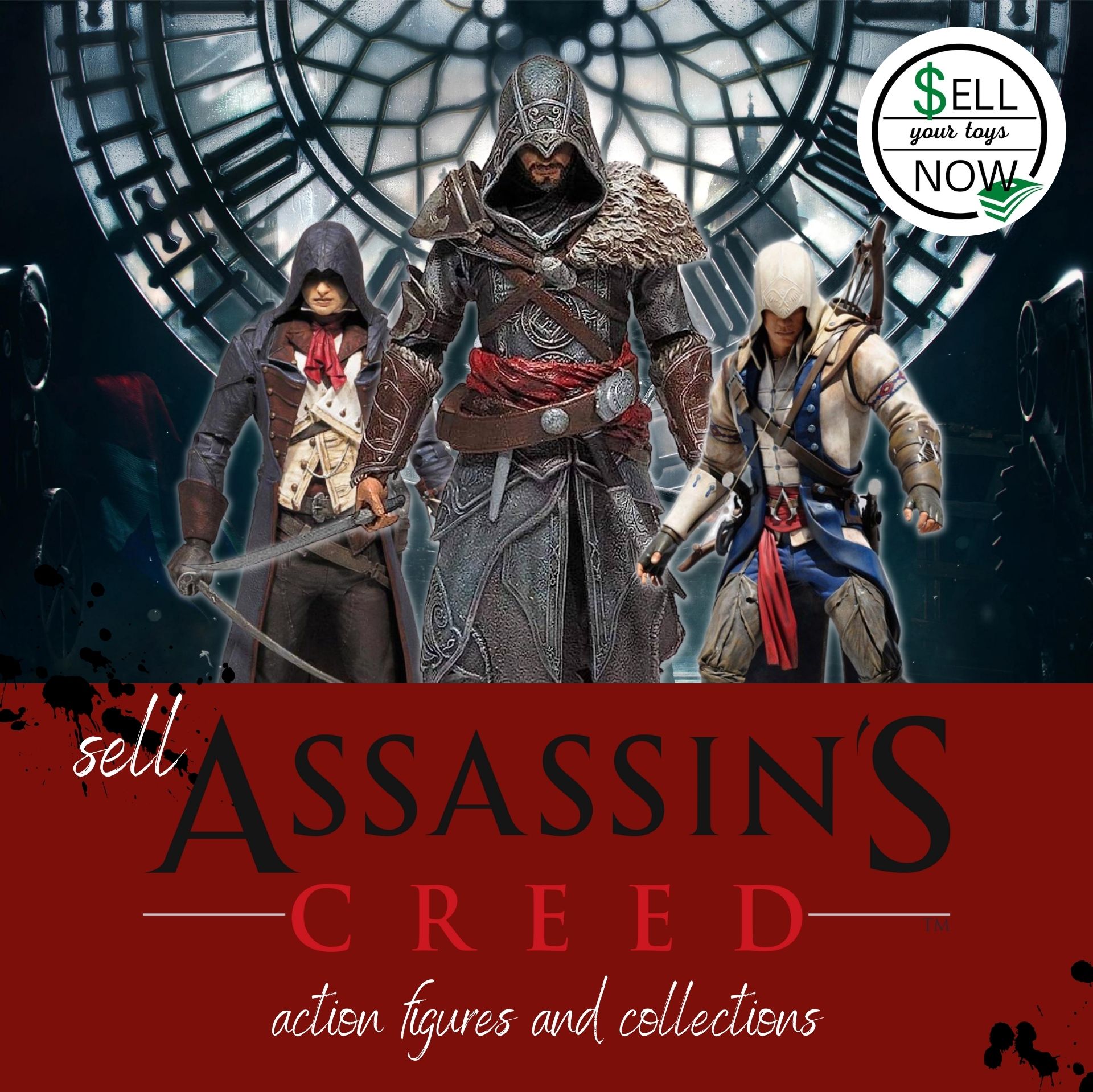 We Buy Assassins Creed Action Figures And Collections Sell Your Toys Now 7048