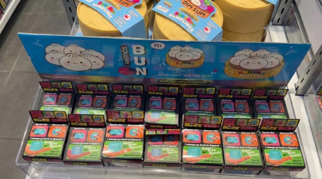 Fake Needoh on Store Shelf