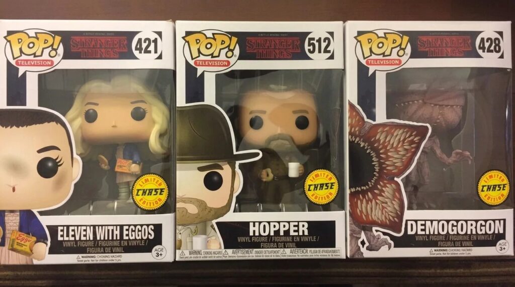 Collection of rare stranger thing valuable funko pops