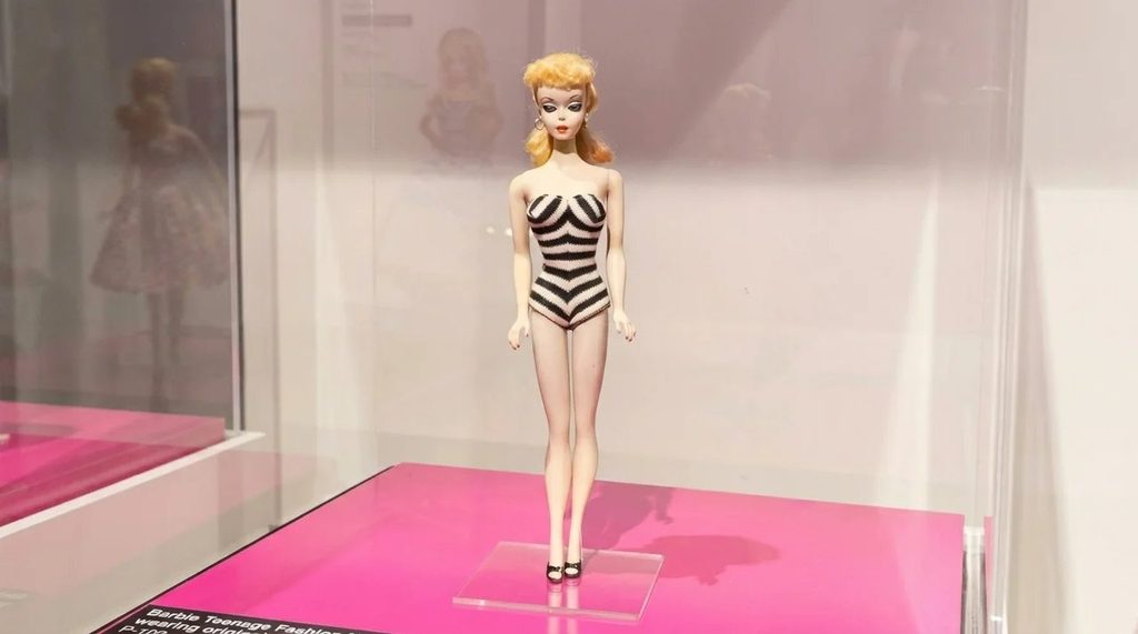 Original 1959 Barbie Doll on Display
