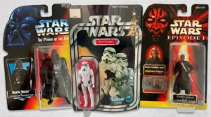 Sell Star Wars toys on eBay or to a cash buyer - Darth Vader, Stormtrooper and Darth Maul action figures